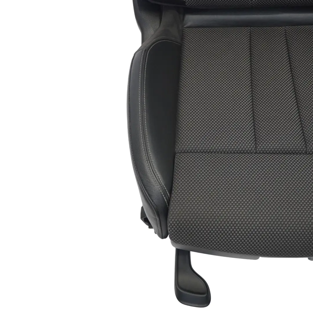 Audi A4 B9 Front Sport Seat S-Line Left N/S Leather Cloth Soul Black Fels Grey - SKU 8W0881805F-1 - Part number 8W0881805F