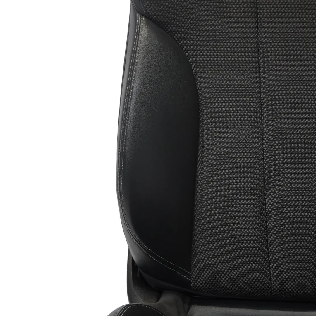 Audi A4 B9 Front Sport Seat S-Line Left N/S Leather Cloth Soul Black Fels Grey - SKU 8W0881805F-1 - Part number 8W0881805F