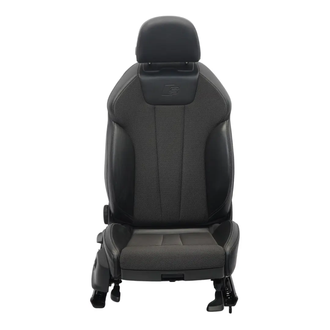 Front Sport Seat S-Line Right O/S Leather Cloth Soul Black Fels Grey to Audi A4 B9 with Part number 8W0881806F Audi A4 B9 Front Sport Seat S-Line Right O/S Leather Cloth Soul Black Fels Grey - SKU 8W0881806F-1 - Part number 8W0881806F
