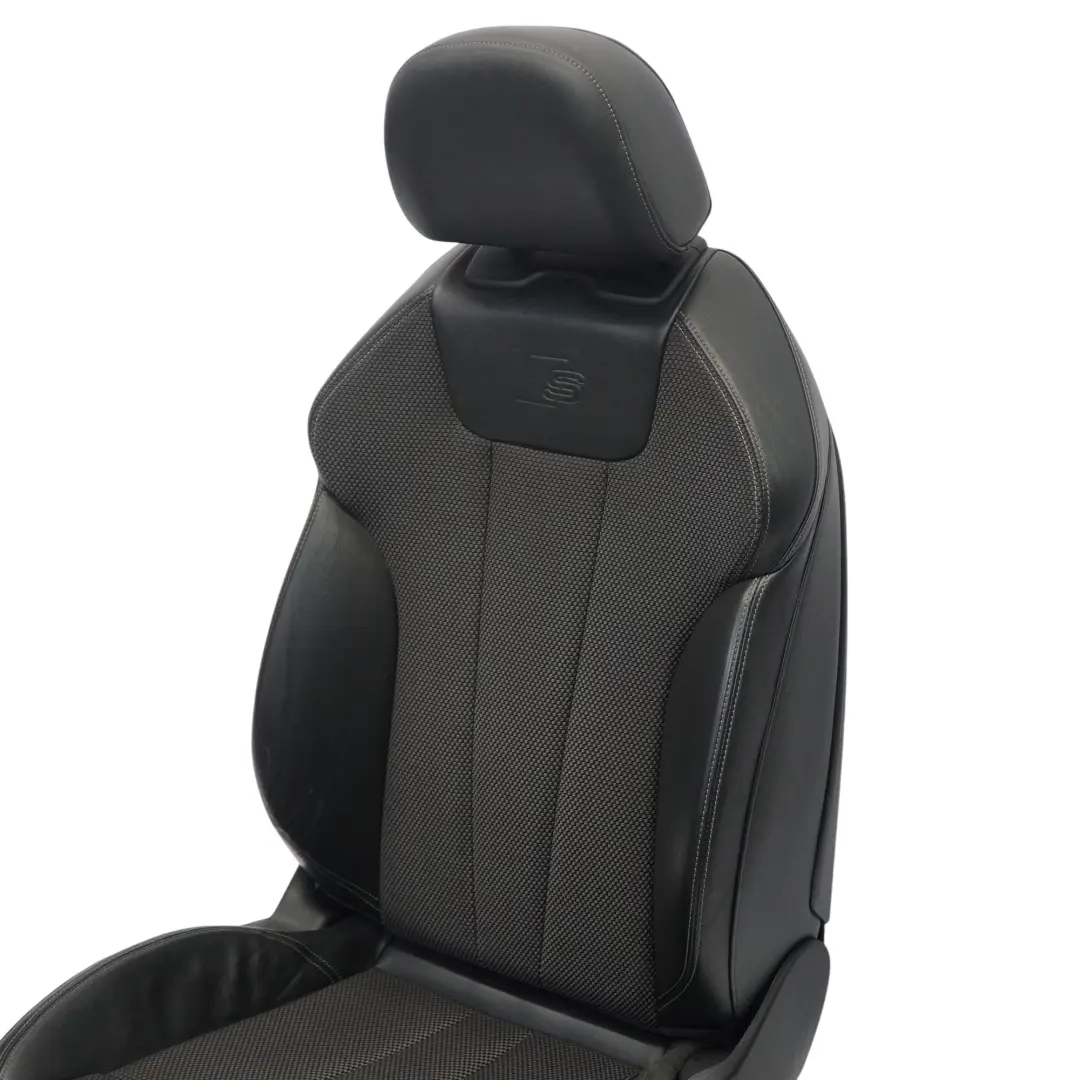Audi A4 B9 Asiento Deportivo Delantero S-Line Derecho Cuero Tela Soul Negro Fels - SKU 8W0881806F-1 - Número de pieza 8W0881806F