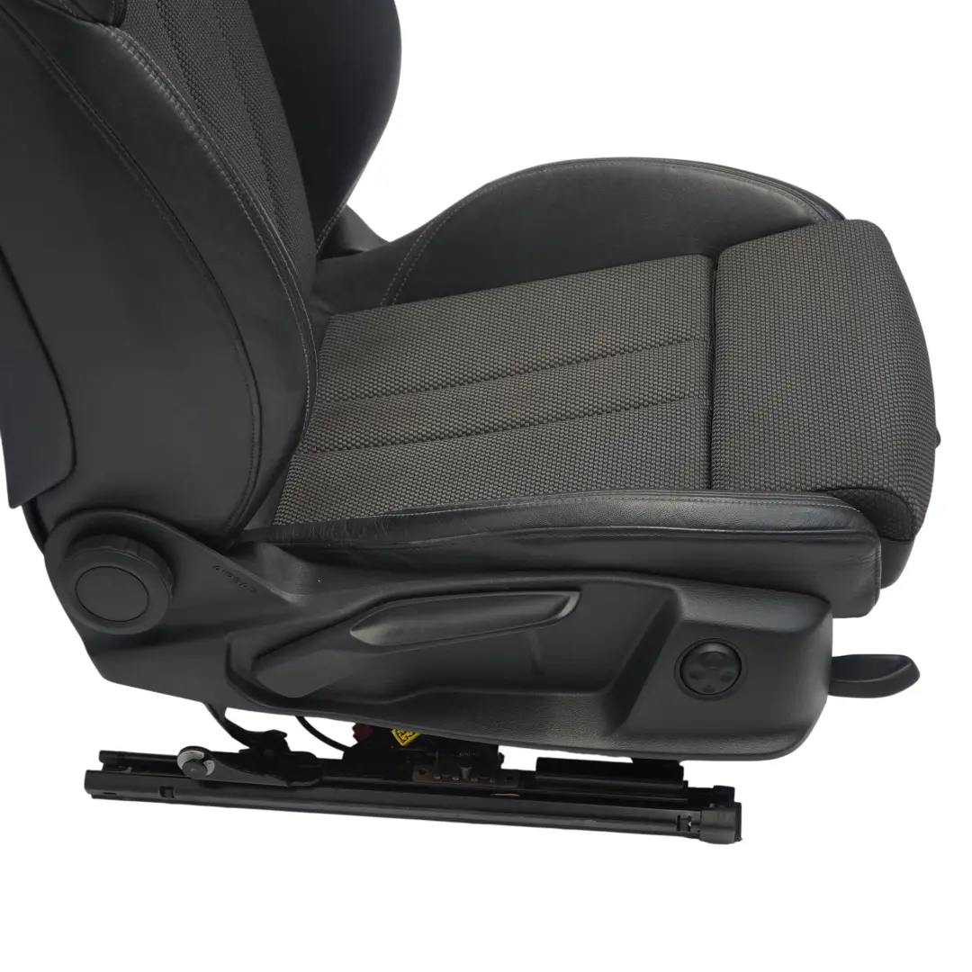 Audi A4 B9 Vorder Sitz Sport S-Line Rechts Leder Stoff Seele Schwarz Fels Grau - SKU 8W0881806F-1 - Teilenummer 8W0881806F