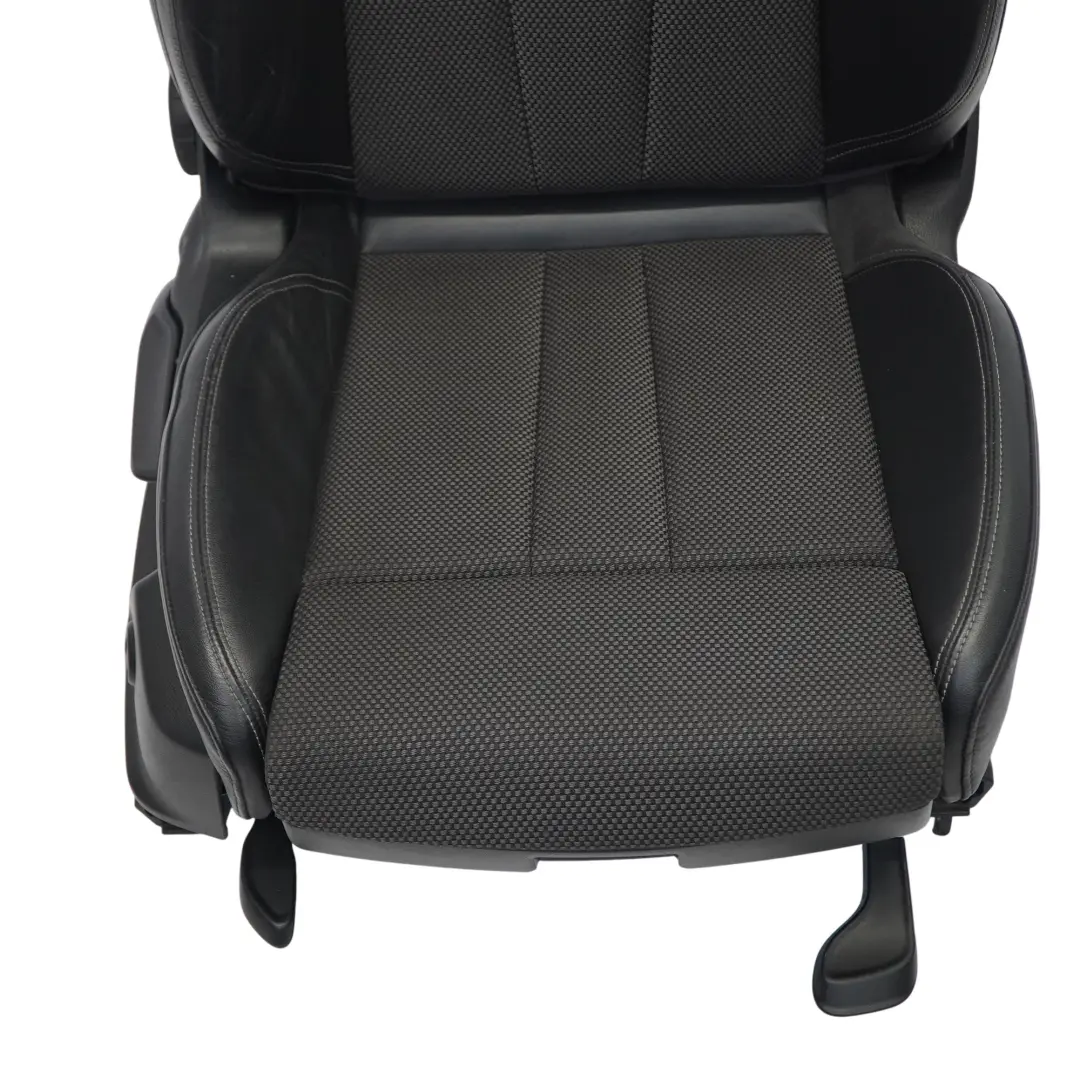 Audi A4 B9 Front Sport Seat S-Line Right O/S Leather Cloth Soul Black Fels Grey - SKU 8W0881806F-1 - Part number 8W0881806F