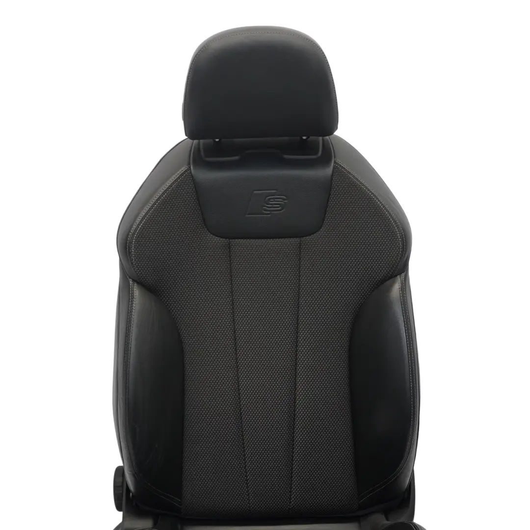 Siège Avant Sport S-Line Droit Cuir Tissu Soul Noir Fels Gris pour Audi A4 B9 à propos du numéro de pièce 8W0881806F Audi A4 B9 Siège Avant Sport S-Line Droit Cuir Tissu Soul Noir Fels Gris - SKU 8W0881806F-1 - Numéro de pièce 8W0881806F