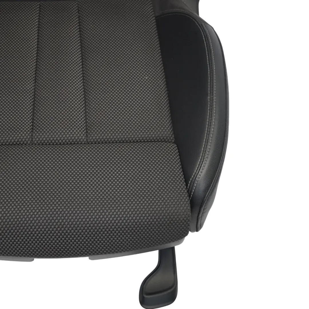 Audi A4 B9 Front Sport Seat S-Line Right O/S Leather Cloth Soul Black Fels Grey - SKU 8W0881806F-1 - Part number 8W0881806F