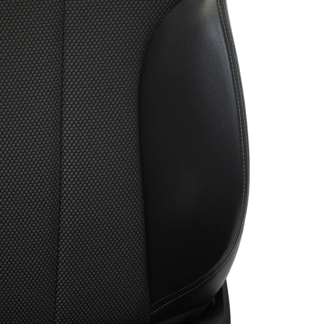 Audi A4 B9 Front Sport Seat S-Line Right O/S Leather Cloth Soul Black Fels Grey - SKU 8W0881806F-1 - Part number 8W0881806F