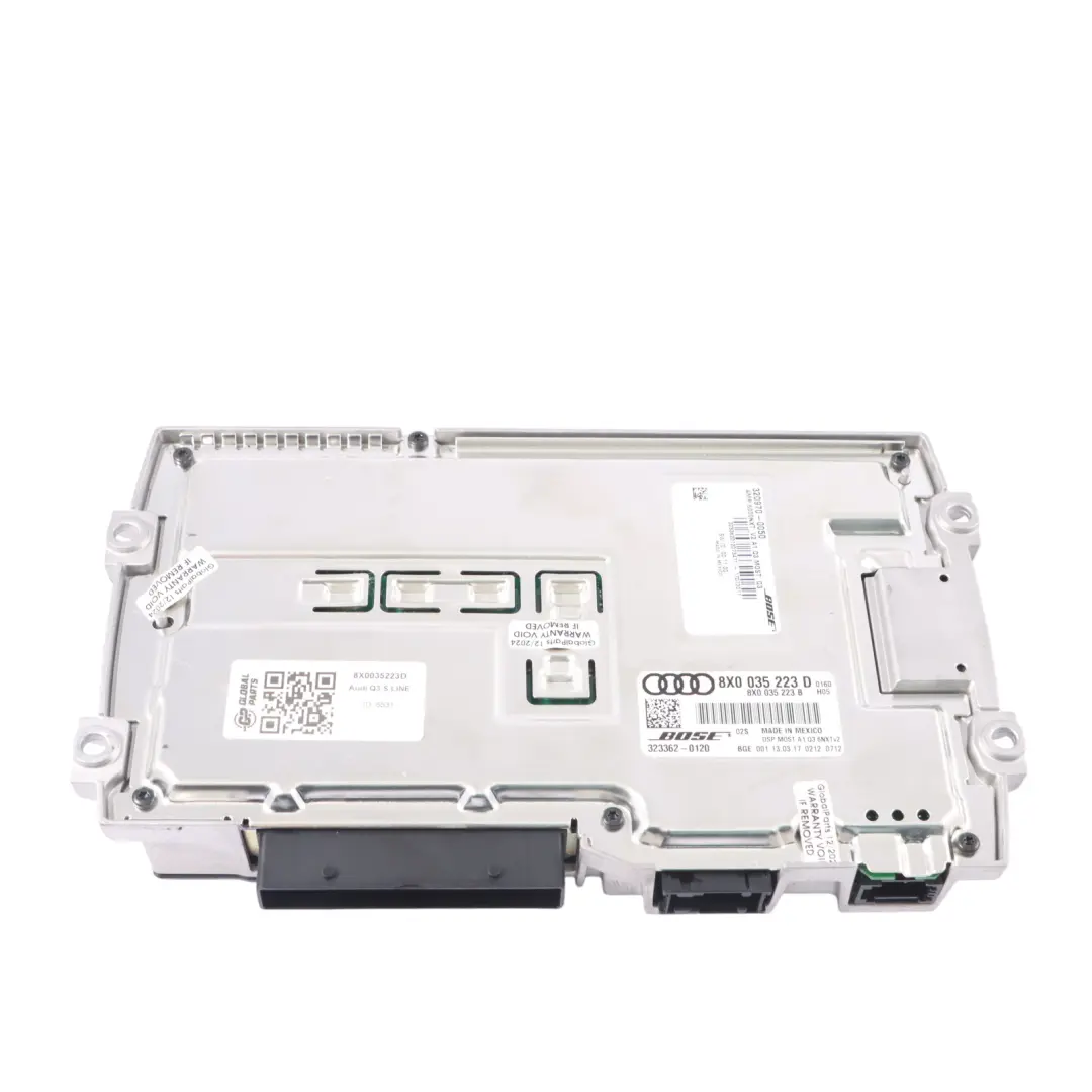 Amplifier BOSE Premium Audio Sound System Module to Audi Q3 8U with Part number 8X0035223D Audi Q3 8U Amplifier BOSE Premium Audio Sound System Module - SKU 8X0035223D - Part number 8X0035223D