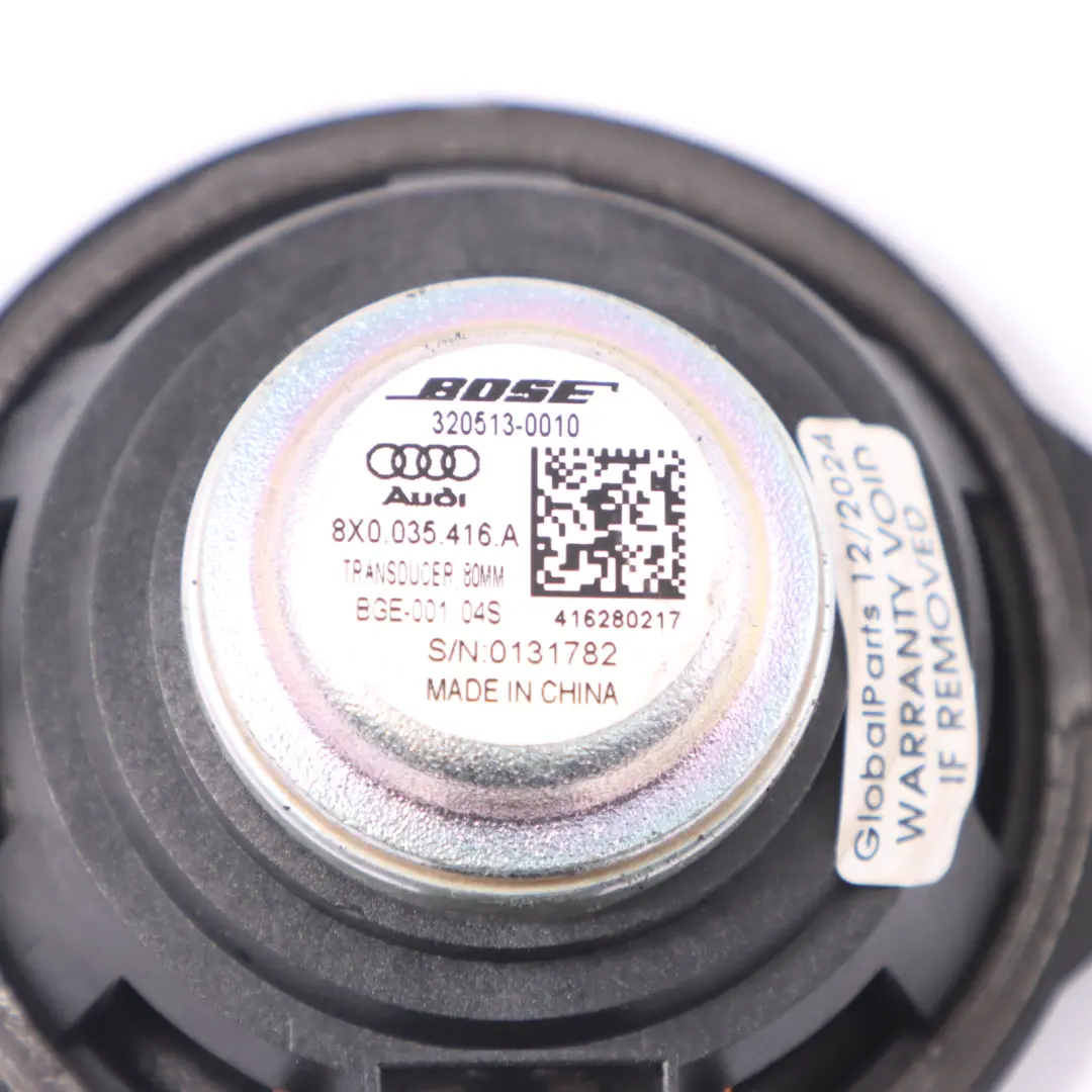 Audi Q3 8U Speaker Dashboard Center BOSE Speaker 80mm - SKU 8X0035416A - Part number 8X0035416A