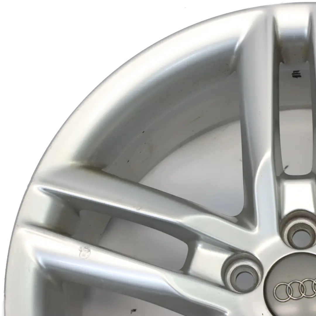 Audi A1 8X Jante alliage argenté 17" 7.5J ET36 Double étoile 8X0601025K - SKU 8X0601025K-1 - Numéro de pièce 8X0601025K-1