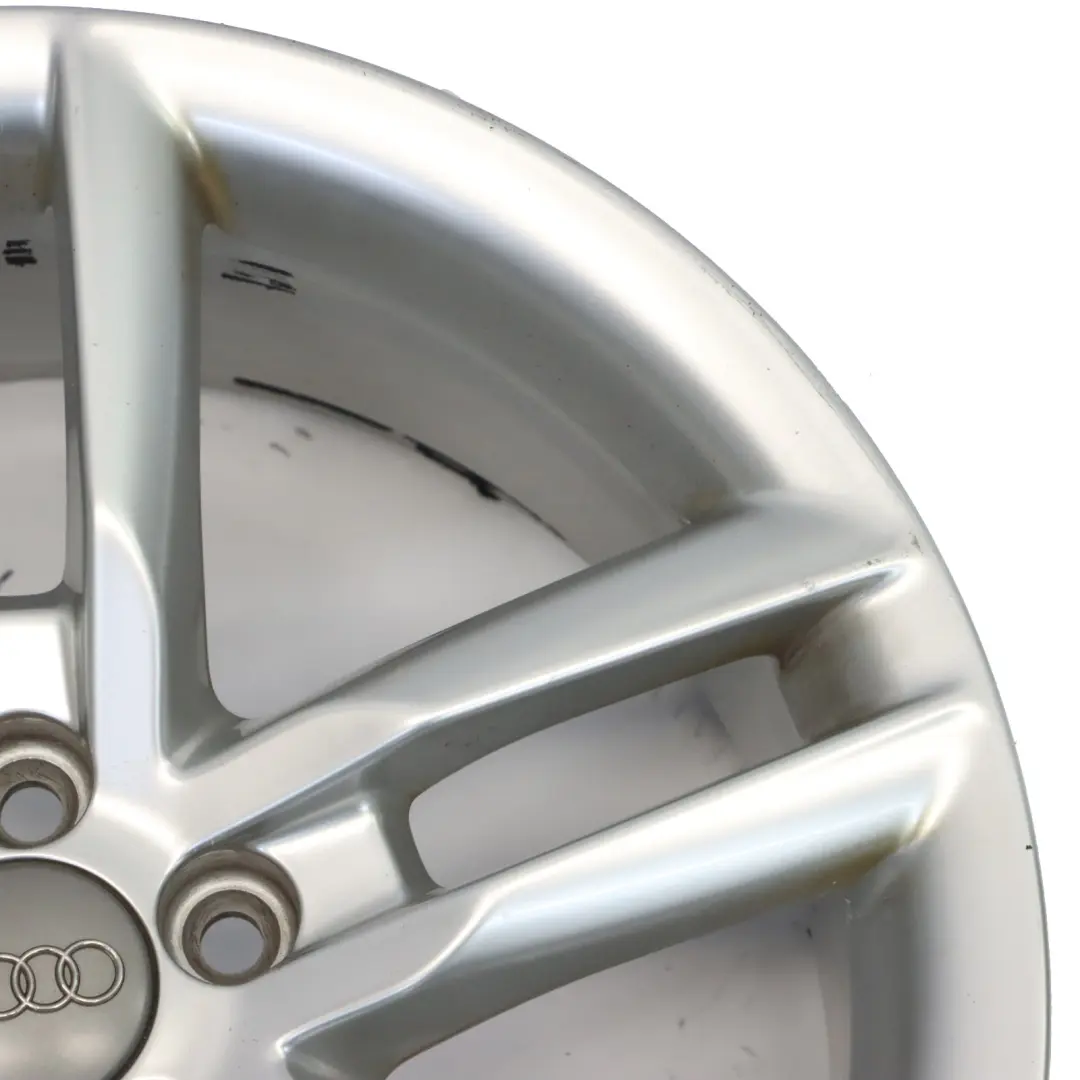 Audi A1 8X Jante alliage argenté 17" 7.5J ET36 Double étoile 8X0601025K - SKU 8X0601025K-1 - Numéro de pièce 8X0601025K-1