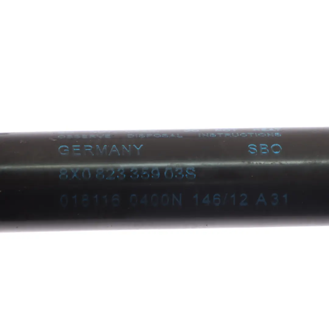 Vérin de levage du capot à gaz gauche droite pour Audi A1 8X à propos du numéro de pièce 8X0823359 Audi A1 8X Vérin de levage du capot à gaz gauche droite - SKU 8X0823359 - Numéro de pièce 8X0823359