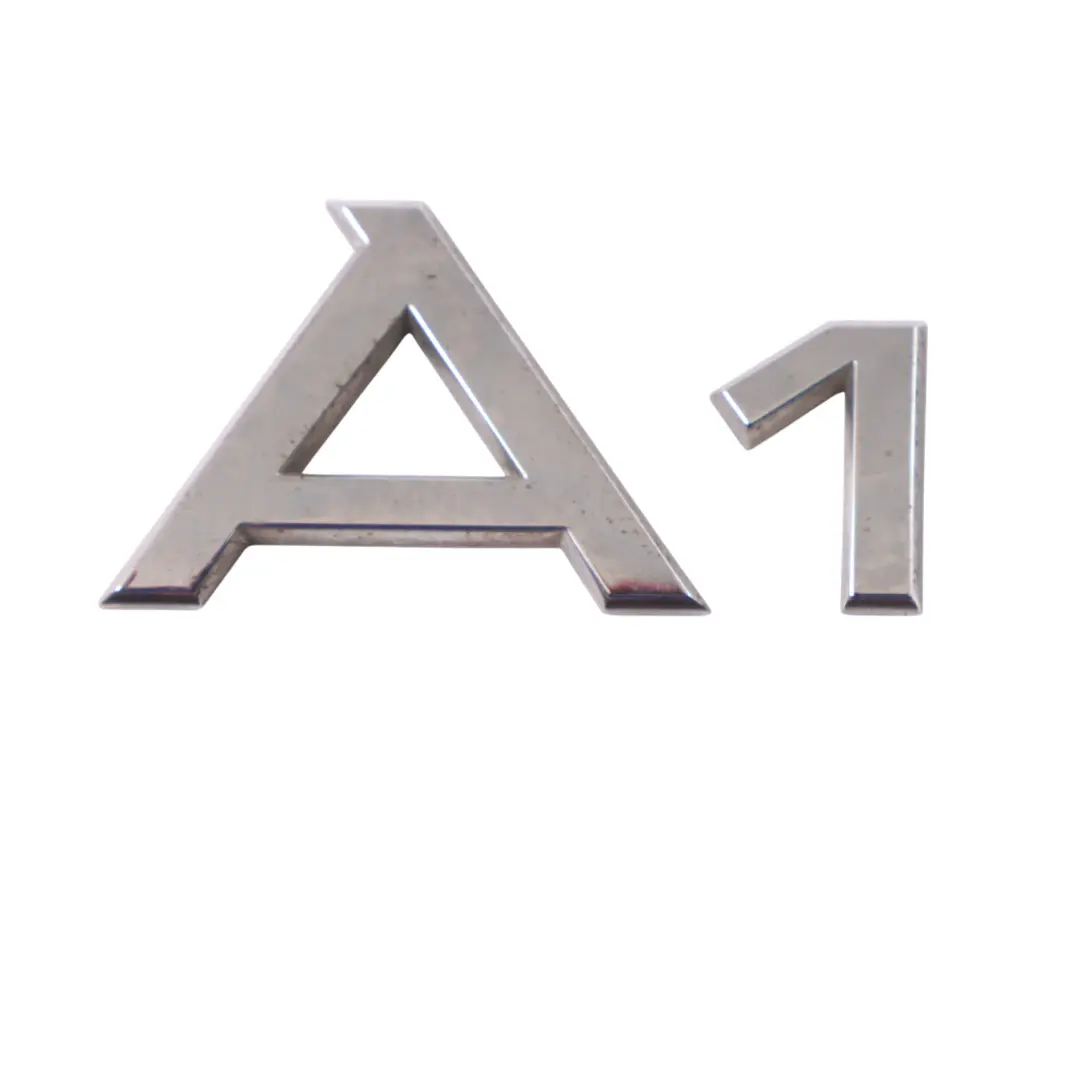 Trunk Hatch A1 Logo Lettering Label Emblem to Audi A1 8X Rear Tailgate with Part number 8X0853741 Audi A1 8X Rear Tailgate Trunk Hatch A1 Logo Lettering Label Emblem - SKU 8X0853741 - Part number 8X0853741