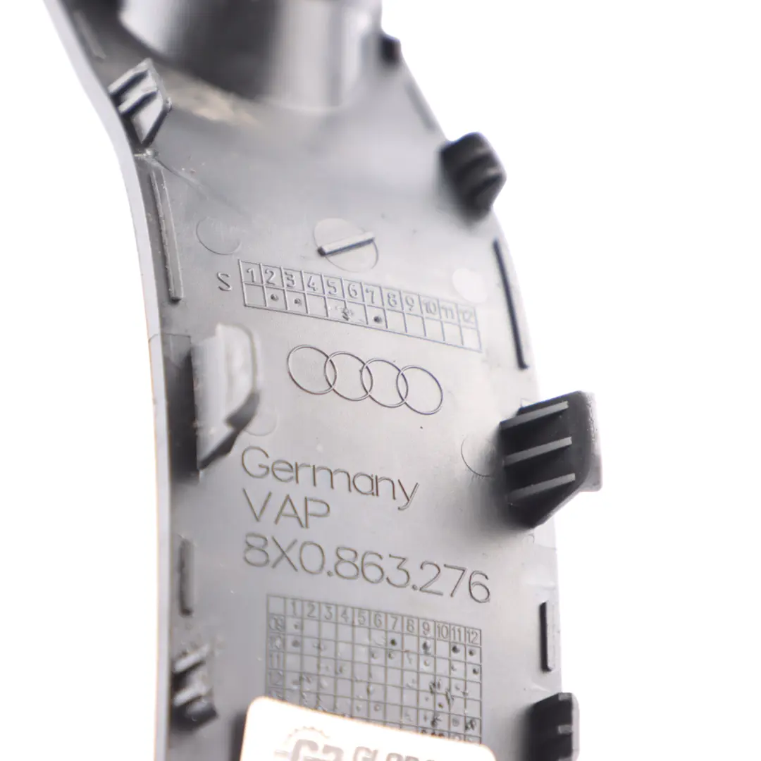 Pannello Copertura Leva Freno a Mano Console Centrale per Audi A1 8X con numero di parte 8X0863276 Audi A1 8X Pannello Copertura Leva Freno a Mano Console Centrale - SKU 8X0863276 - Numero di parte 8X0863276