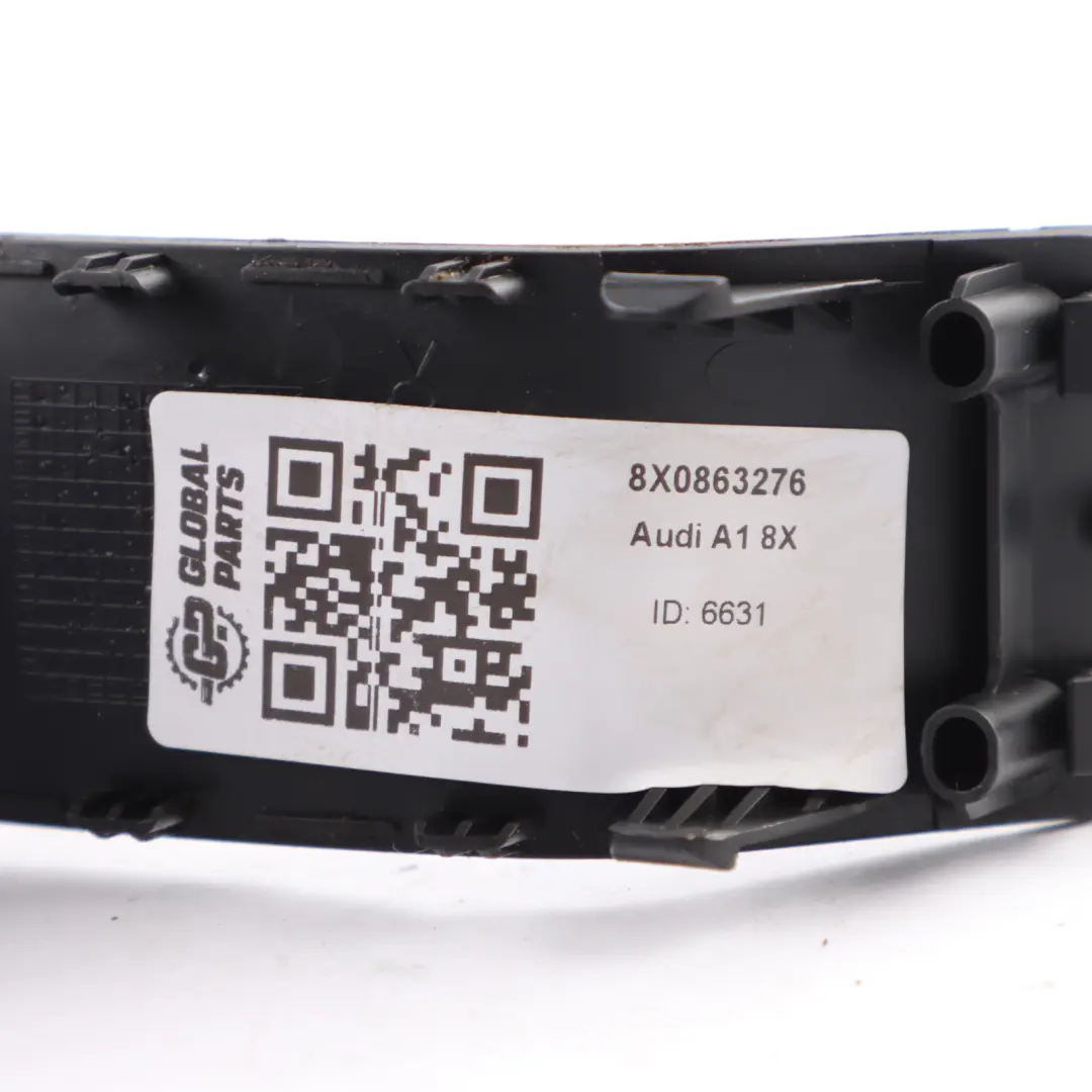 Centre Console Handbrake Lever Trim Cover Panel to Audi A1 8X with Part number 8X0863276 Audi A1 8X Centre Console Handbrake Lever Trim Cover Panel - SKU 8X0863276 - Part number 8X0863276