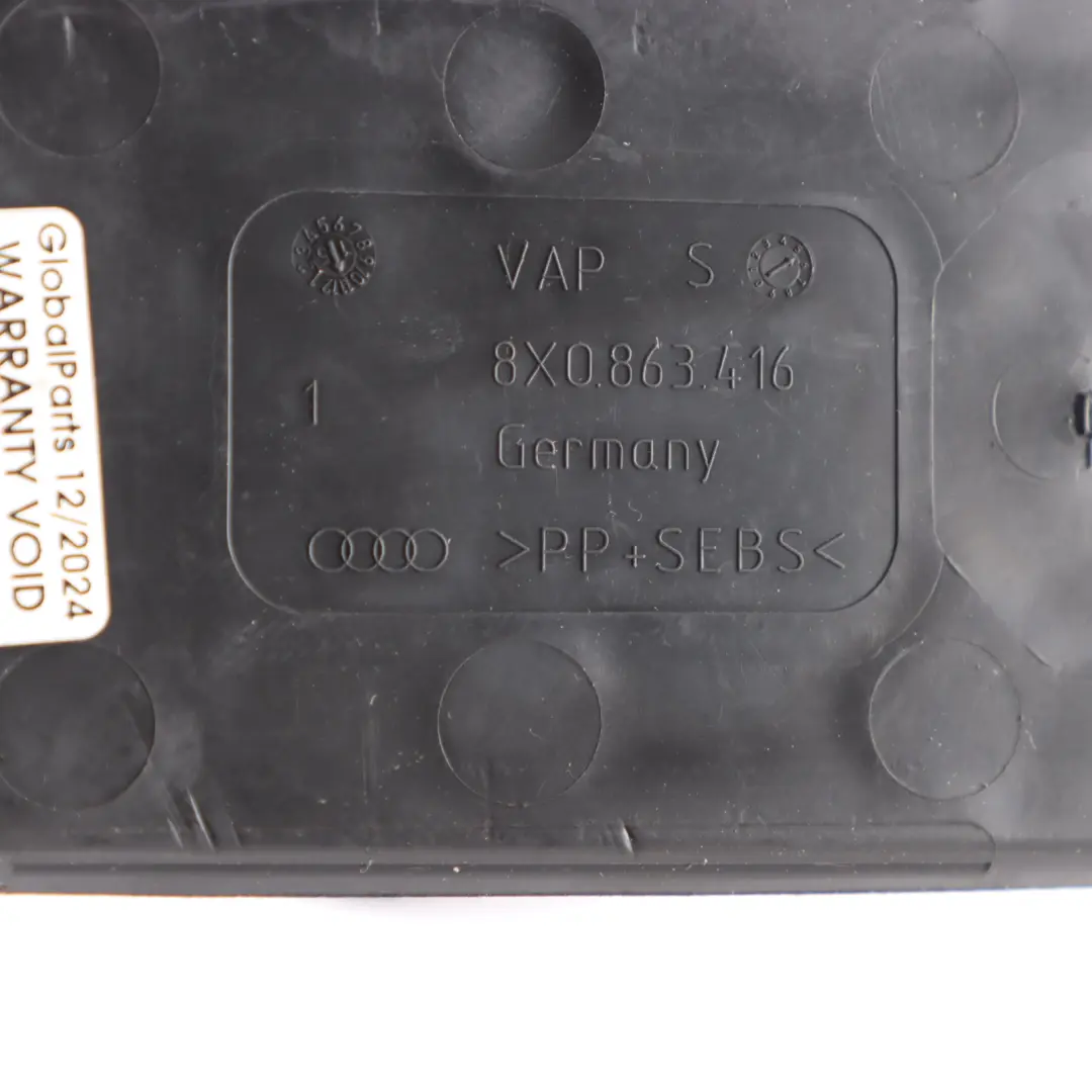 Centre Console Rubber Insert Mat Covering Panel to Audi A1 8X with Part number 8X0863416 Audi A1 8X Centre Console Rubber Insert Mat Covering Panel - SKU 8X0863416 - Part number 8X0863416