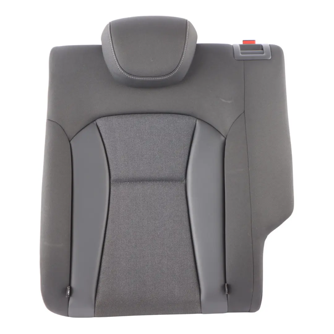 Audi A1 8X Seat Backrest Half Leather Cloth Soul Black Grey Rear Left N/S - SKU 8X0885805E - Part number 8X0885805E