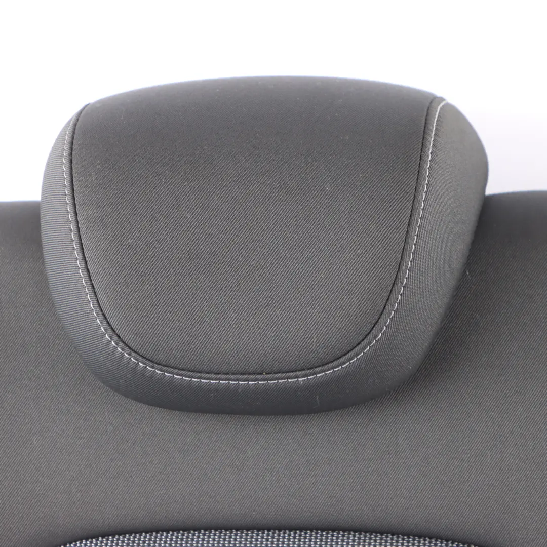 Audi A1 8X Seat Backrest Half Leather Cloth Soul Black Grey Rear Right O/S - SKU 8X0885806E - Part number 8X0885806E