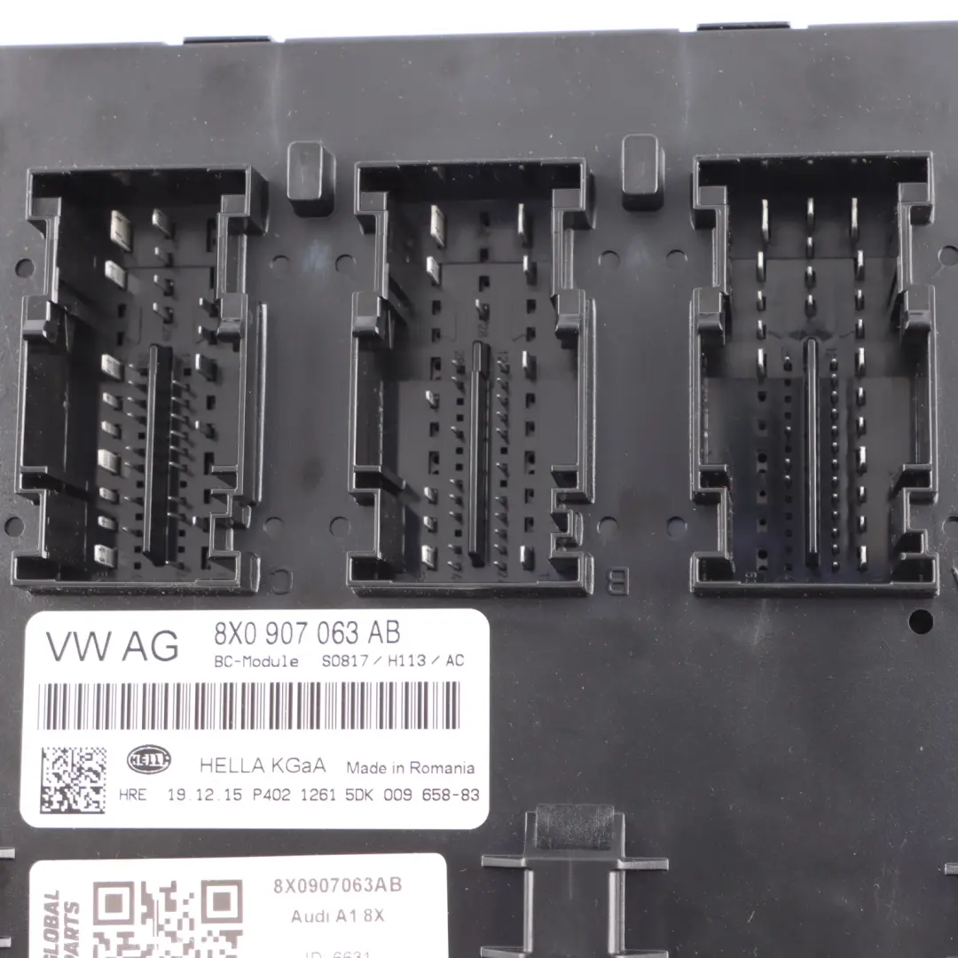 Audi A1 8X BCM Unité D'Alimentation Du Module Contrôle Carrosserie - SKU 8X0907063AB - Numéro de pièce 8X0907063AB