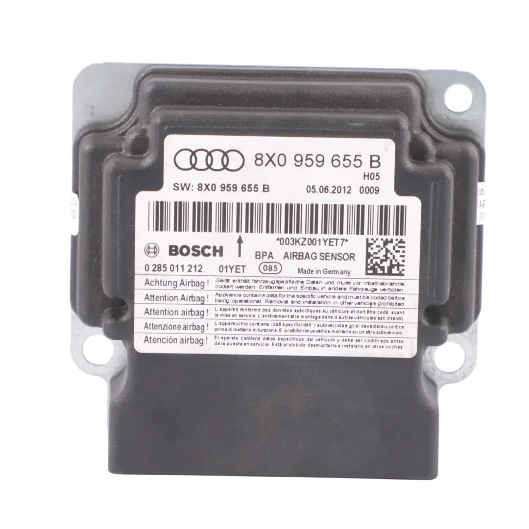 Modulo aria Unità di controllo per Audi A1 8X con numero di parte 8X0959655B Audi A1 8X Modulo aria Unità di controllo - SKU 8X0959655B - Numero di parte 8X0959655B