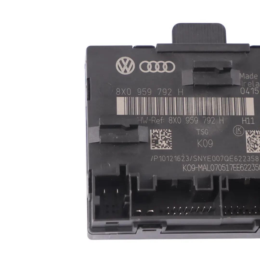 Door Module Front Door Left N/S Control Module to Audi Q3 8U with Part number 8X0959792H Audi Q3 8U Door Module Front Door Left N/S Control Module - SKU 8X0959792H - Part number 8X0959792H