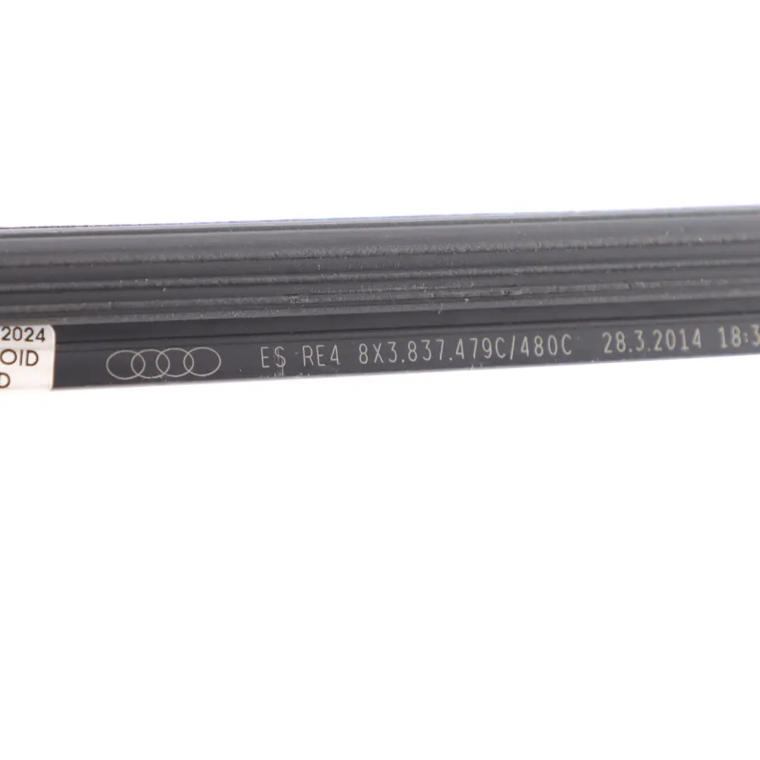 Audi A1 8X Porta Anteriore Interno Finestra Modanatura Guarnizione Destra - SKU 8X3837480C - Numero di parte 8X3837480C
