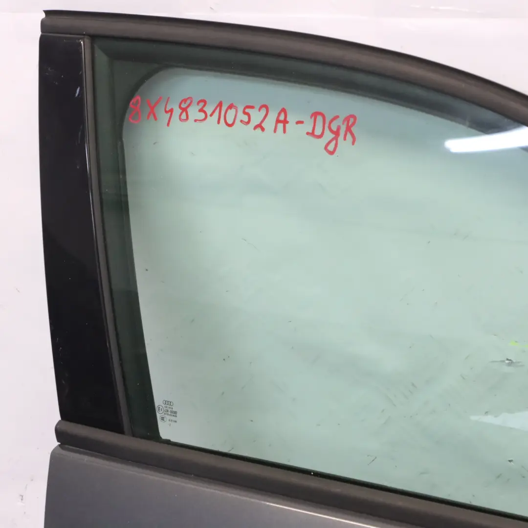 Door Front Right O/S Daytona Grey Pearl Effect - Z7S to Audi A1 8X with Part number 8X4831052A Audi A1 8X Door Front Right O/S Daytona Grey Pearl Effect - Z7S - SKU 8X4831052A-DGR - Part number 8X4831052A