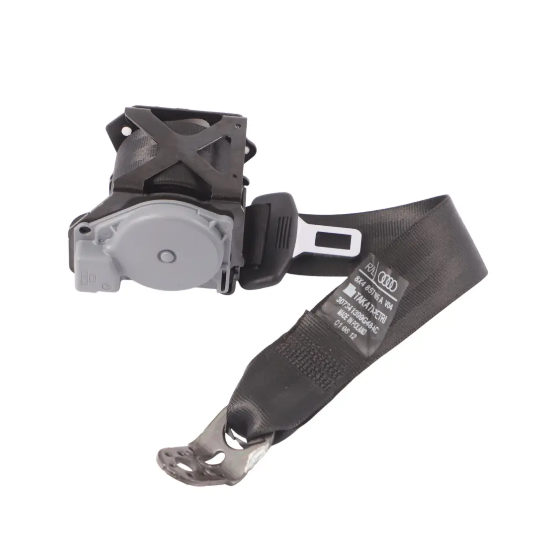 Audi A1 8X Oberer Sicherheitsgurt Hinten Links Rechts Schwarz - SKU 8X4857805A - Teilenummer 8X4857805A