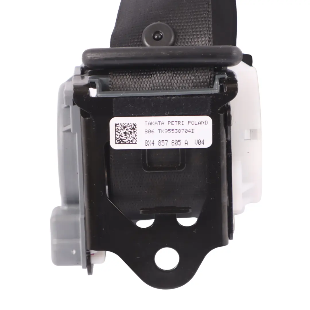 Audi A1 8X Oberer Sicherheitsgurt Hinten Links Rechts Schwarz - SKU 8X4857805A - Teilenummer 8X4857805A