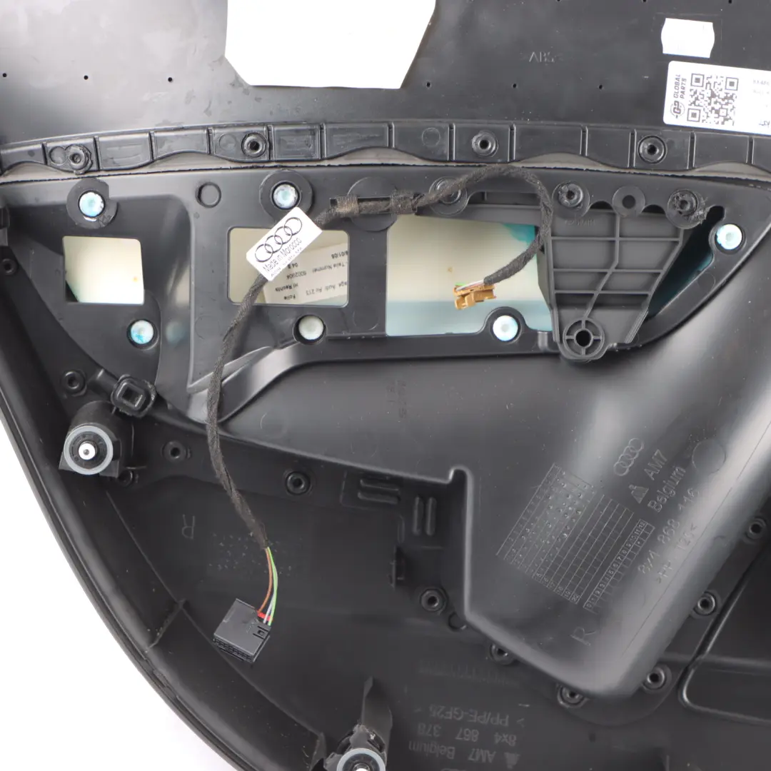 Door Card Panel Trim Cover Rear Right O/S Soul Black to Audi A1 8X with Part number 8X4867304 Audi A1 8X Door Card Panel Trim Cover Rear Right O/S Soul Black - SKU 8X4867304 - Part number 8X4867304