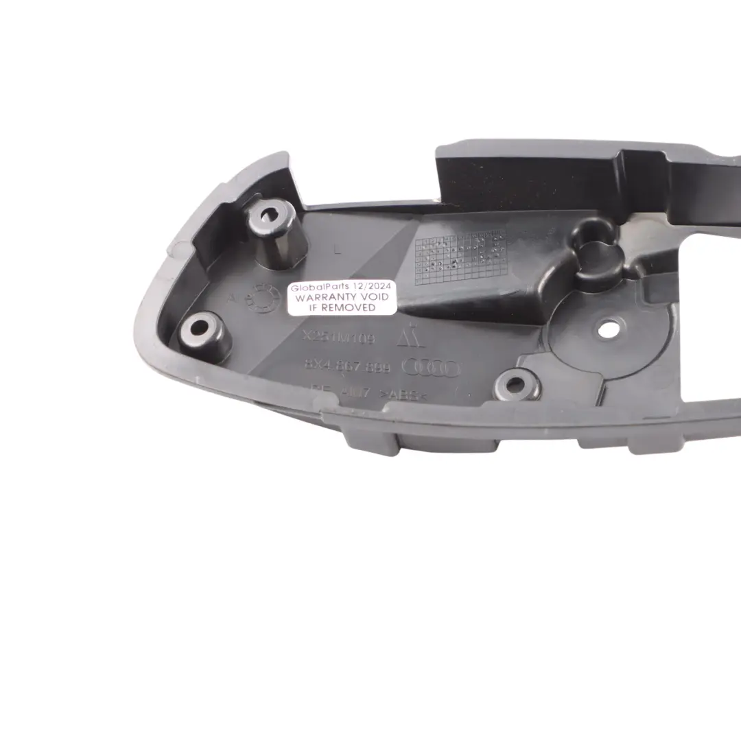 Audi A1 8X Interior Door Handle Bracket Base Plate Rear Left N/S - SKU 8X4867899 - Part number 8X4867899