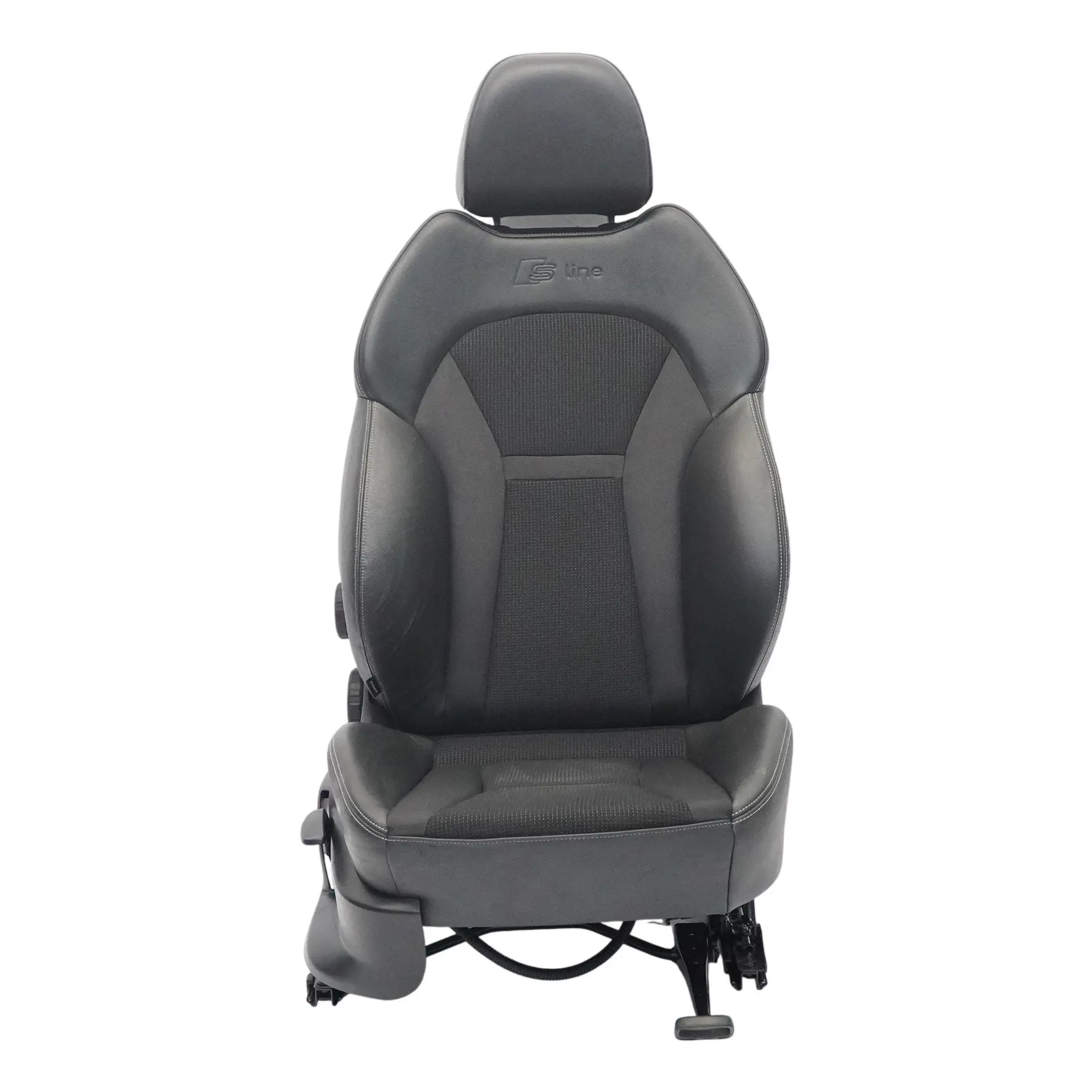 Audi A1 8X S-Line Sedile anteriore destro Sport Mezza Pelle Nero 5 Porte Interno