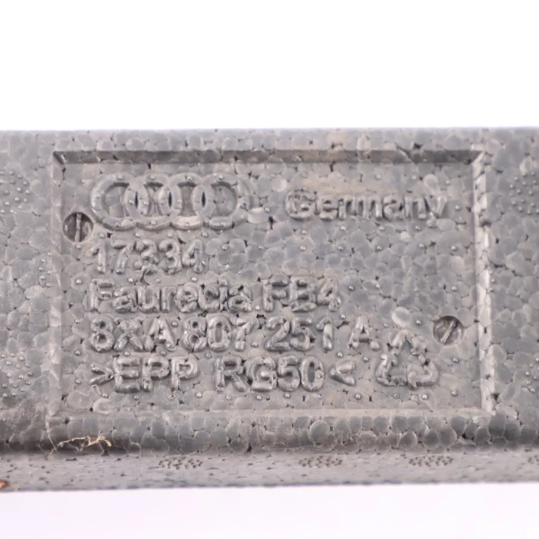 Audi A1 8X Bumper Impact Shock Crash Absorber Foam Reinforcement - SKU 8XA807251A - Part number 8XA807251A