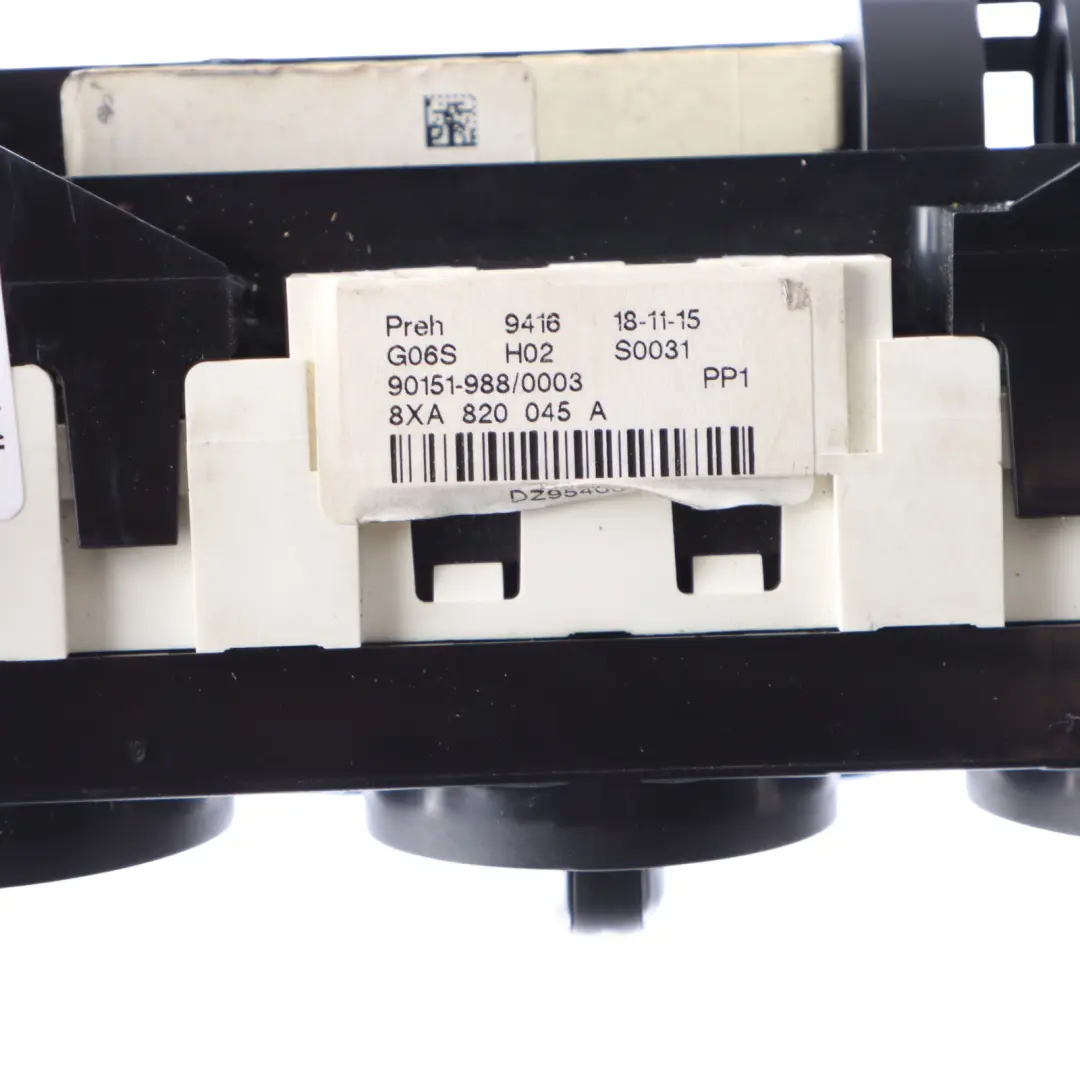 Interruptor Del Panel De Control Del Climatizador para Audi A1 8X con número de pieza 8XA820045A Audi A1 8X Interruptor Del Panel De Control Del Climatizador - SKU 8XA820045A - Número de pieza 8XA820045A