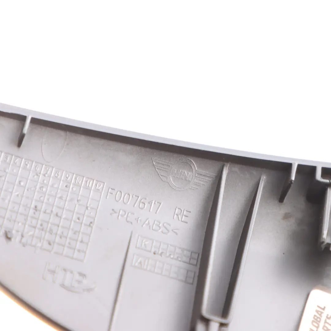 Centre Console Trim Cover Frozen Blue Right O/S to Mini Clubman F54 LCI with Part number 9109068 Mini Clubman F54 LCI Centre Console Trim Cover Frozen Blue Right O/S - SKU 9109068 - Part number 9109068