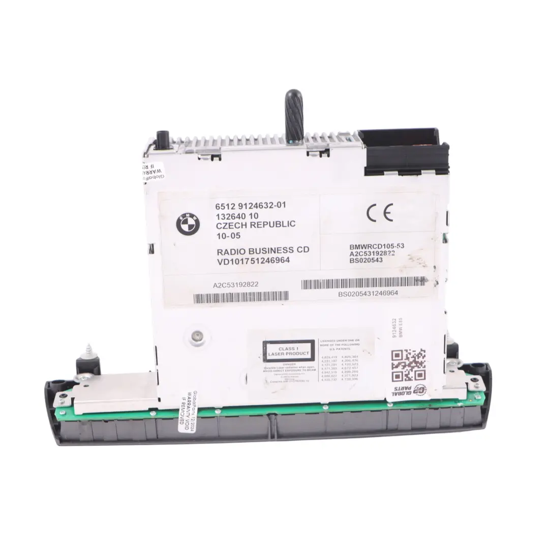 Radio Business CD Player Multimedia MMI Head Unit BMW Z4 E85 - SKU 9124632 - Part number 9124632