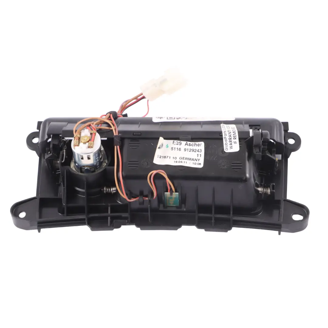 BMW Z4 E89 Console Centrale Cendrier Cache Cendrier Panneau - SKU 9129243-2 - Numéro de pièce 9129243