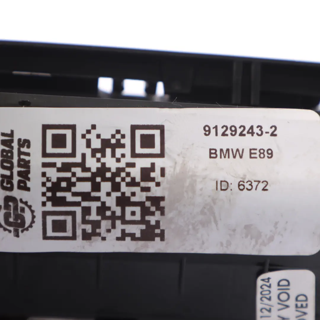 Cenicero Consola Central Cubierta Panel Cenicero para BMW Z4 E89 con número de pieza 9129243 BMW Z4 E89 Cenicero Consola Central Cubierta Panel Cenicero - SKU 9129243-2 - Número de pieza 9129243