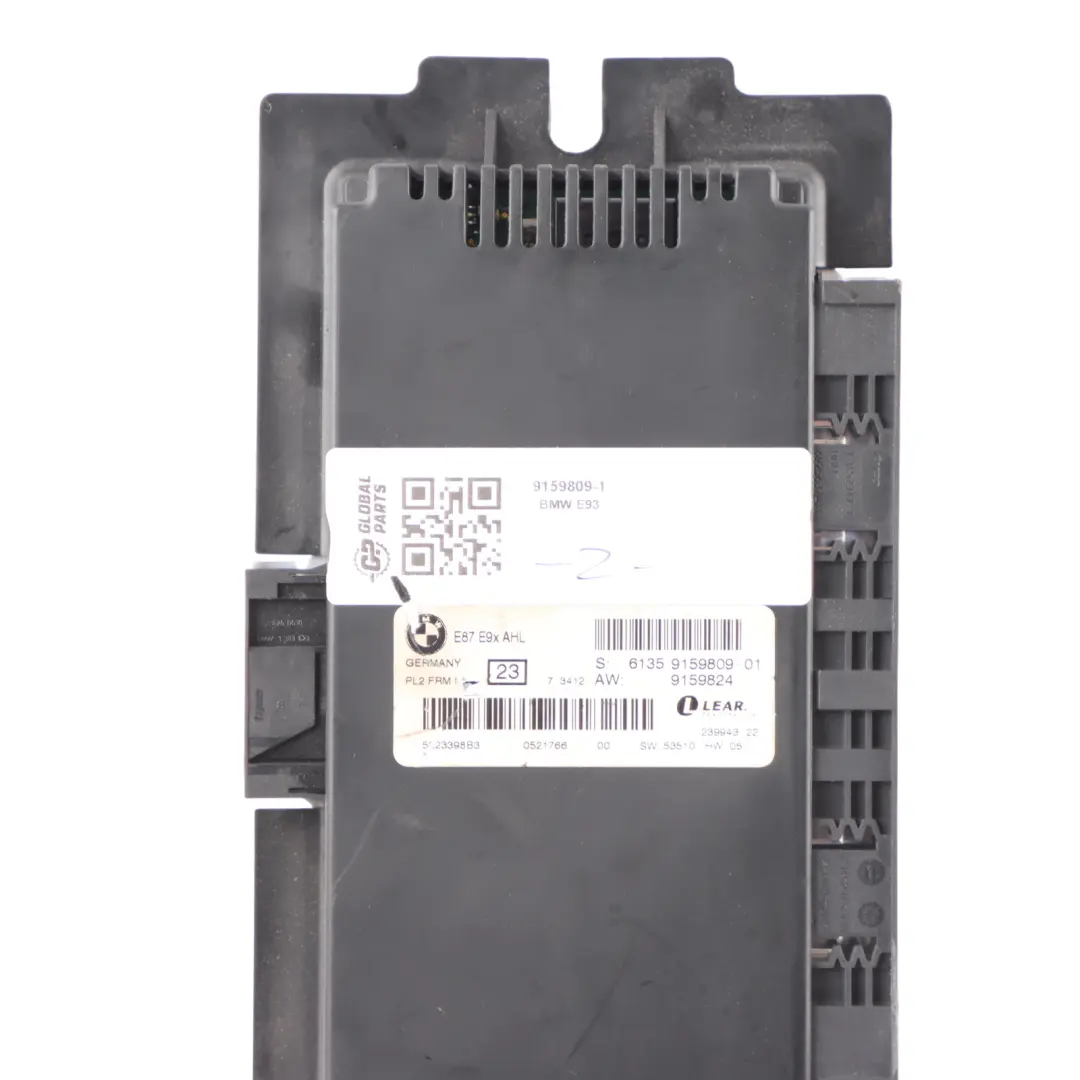 BMW E93 Light Control Footwell Module ECU Unit AHL FRM II PL2 Lear - SKU 9159809-1 - Part number 9159809