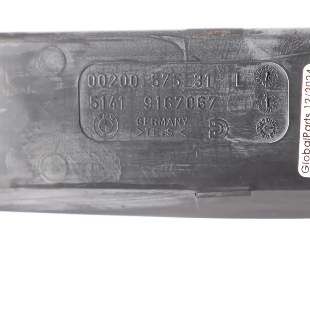 Frente Izquierda Puerta Insertar Piso Mat Cubierta para BMW Z4 E89 con número de pieza 9167067 BMW Z4 E89 Frente Izquierda Puerta Insertar Piso Mat Cubierta - SKU 9167067 - Número de pieza 9167067