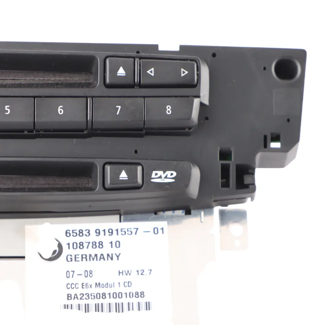 BMW E63 Head Unit Profesional CCC Radio Multimedia DVD Player Sat Nav - SKU 9191557 - Part number 9191557