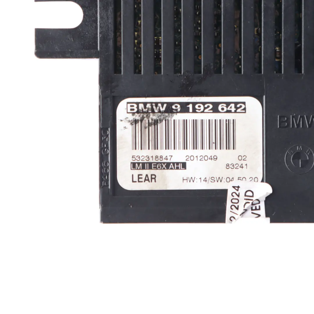 Lights Control Module LM II E6X AHL to BMW E63 with Part number 9192642 BMW E63 Lights Control Module LM II E6X AHL - SKU 9192642 - Part number 9192642
