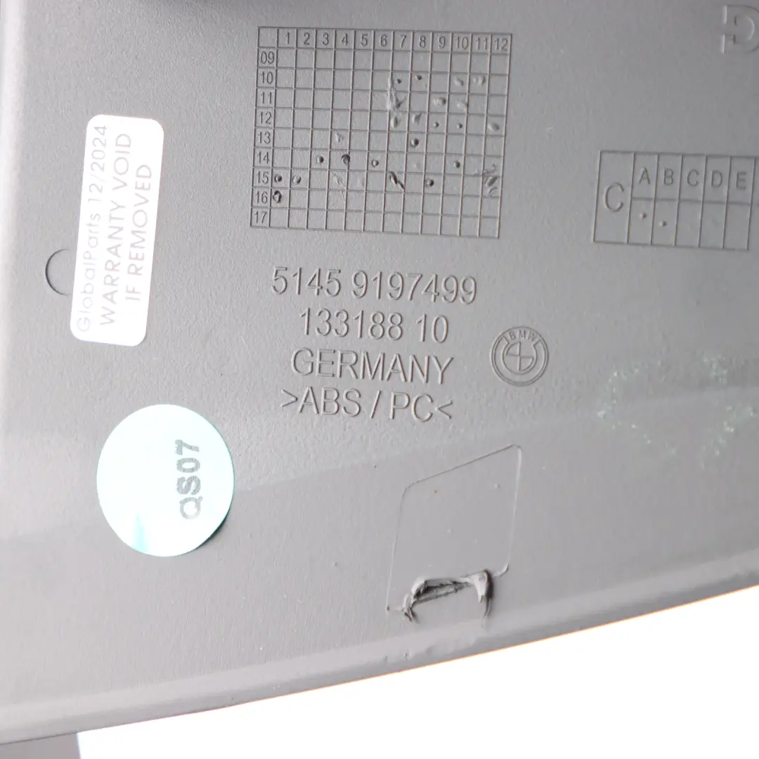  Display Trim BMW F06 GT F12 F13 Dashboard Head Up Display Cover Frame - SKU RHD-9197499 - Part number 9197499