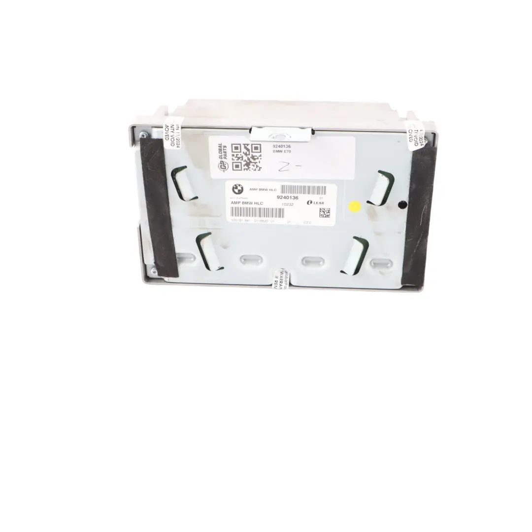 Audio Amplifier HiFi Stereo Sound System Booster Control Unit to BMW X5 E70 with Part number 9240136 BMW X5 E70 Audio Amplifier HiFi Stereo Sound System Booster Control Unit - SKU 9240136 - Part number 9240136