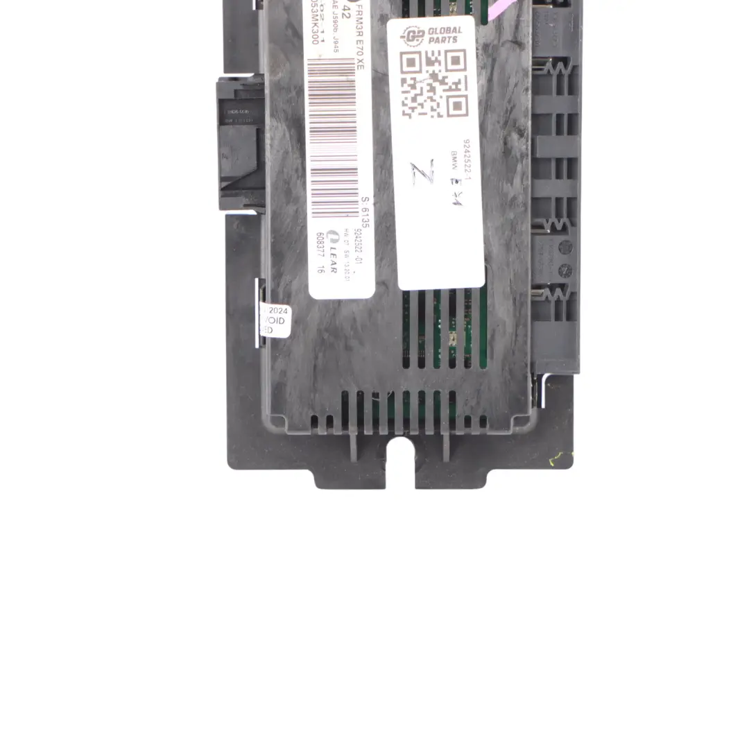 Light Module Footwell Control Unit ECU FRM II MAX Lear to BMW X5 E71 with Part number 9242522 BMW X5 E71 Light Module Footwell Control Unit ECU FRM II MAX Lear - SKU 9242522-1 - Part number 9242522
