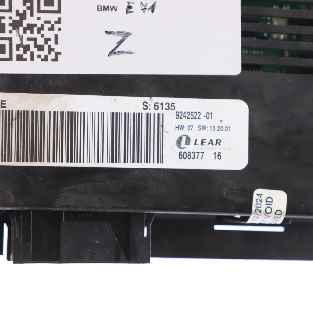 BMW X5 E71 Light Module Footwell Control Unit ECU FRM II MAX Lear - SKU 9242522-1 - Part number 9242522