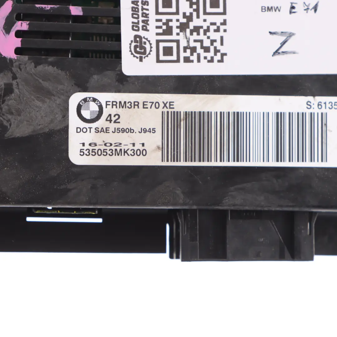 Light Module Footwell Control Unit ECU FRM II MAX Lear to BMW X5 E71 with Part number 9242522 BMW X5 E71 Light Module Footwell Control Unit ECU FRM II MAX Lear - SKU 9242522-1 - Part number 9242522