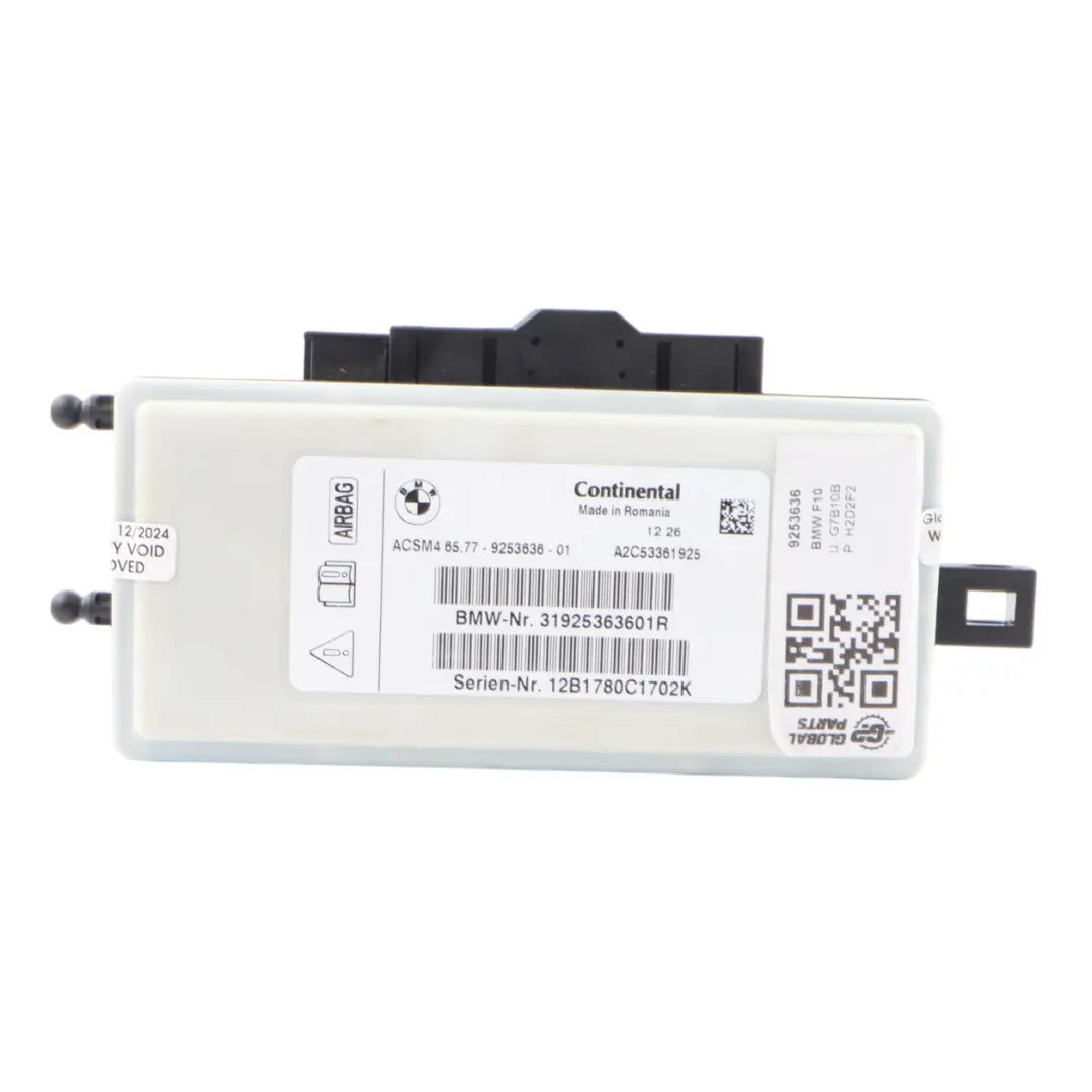 Luftmodul BMW F10 F11 F13 X3 F25 ECU Steuergerät Controller  - SKU 9253636 - Teilenummer 9253636