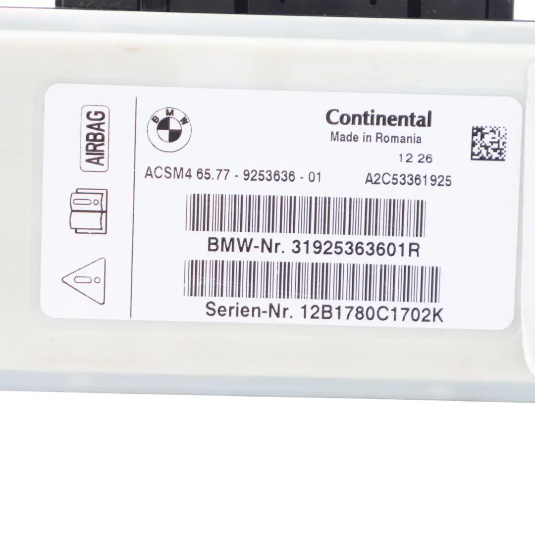 Modulo Aria BMW F10 F11 F13 X3 F25 ECU Unità di controllo Controllore  - SKU 9253636 - Numero di parte 9253636