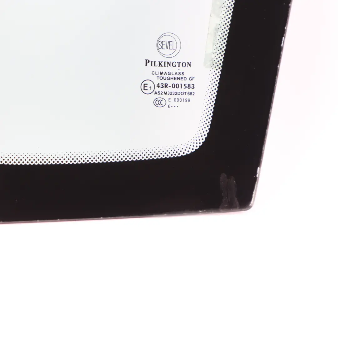 Citroen Relay Peugeot Boxer Fiat Ducato Front Left N/S Quarter Glass AS2 to with Part number 926550 Citroen Relay Peugeot Boxer Fiat Ducato Front Left N/S Quarter Glass AS2 - SKU 926550 - Part number 926550