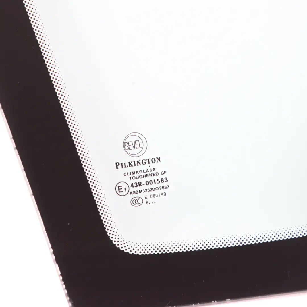 Citroen Relay Peugeot Boxer Fiat Ducato Front Right O/S Quarter Glass AS2 to with Part number 926551 Citroen Relay Peugeot Boxer Fiat Ducato Front Right O/S Quarter Glass AS2 - SKU 926551 - Part number 926551