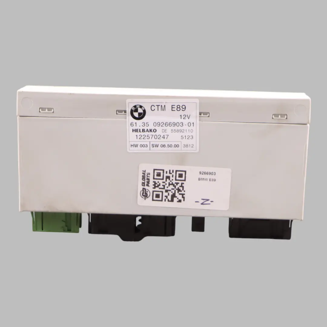 Top Module CTM to BMW Z4 E89 Roadster Cabrio Convertible with Part number 9266903 BMW Z4 E89 Roadster Cabrio Convertible Top Module CTM - SKU 9266903 - Part number 9266903